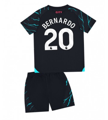Manchester City Bernardo Silva #20 Koszulka Trzecich Dziecięca 2023-24 Krótki Rękaw (+ Krótkie spodenki)